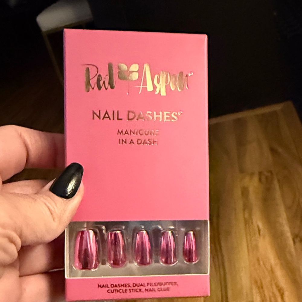 Red Aspen Pink Nail Dashes Dance the night away Danyelle